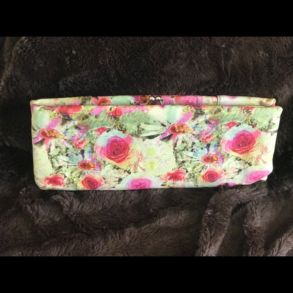 Flower themed large clutch